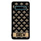 Black and Gold Fleur De Lis Personalized | Samsung Phone Case