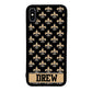 Black and Gold Fleur De Lis Personalized | Apple iPhone Case