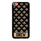 Black and Gold Fleur De Lis Personalized | Apple iPhone Case