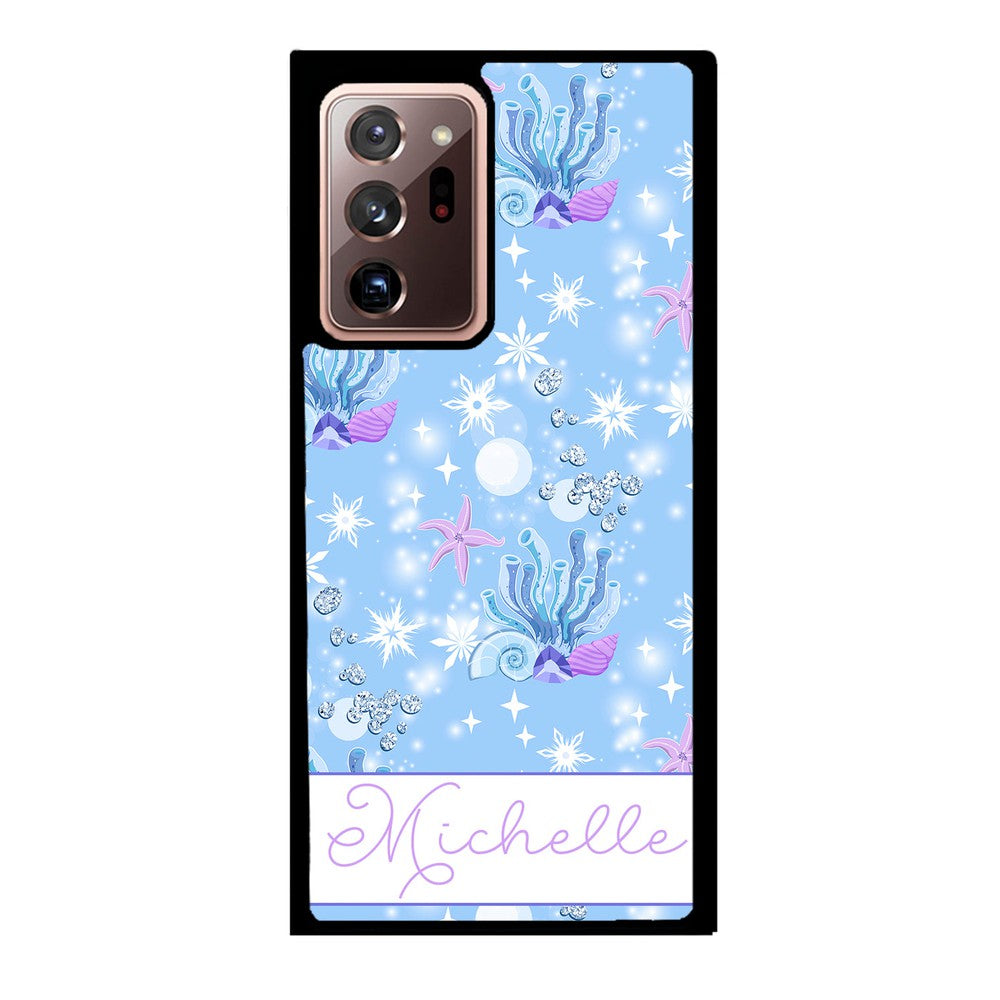 Sea Shells Coral and Starfish Personalized | Samsung Phone Case