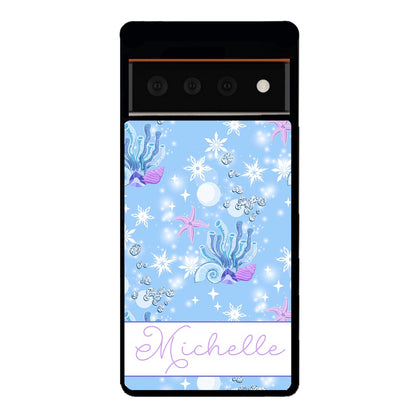 Sea Shells Coral and Starfish Personalized | Google Phone Case