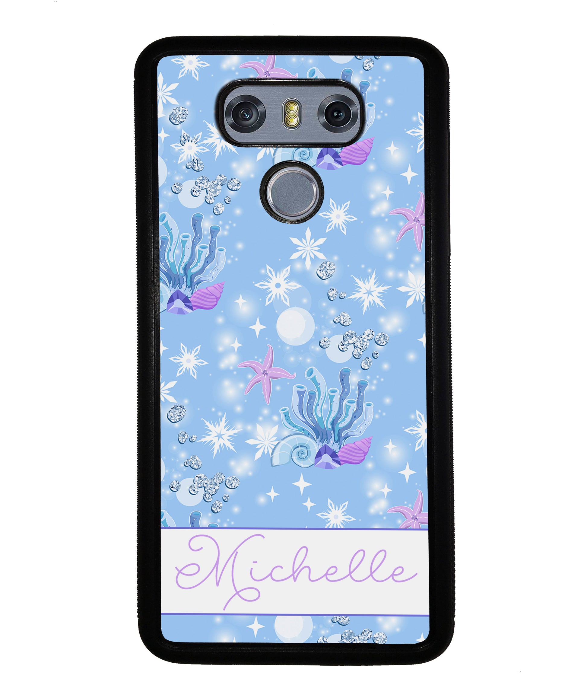 Sea Shells Coral and Starfish Personalized | LG Phone Case
