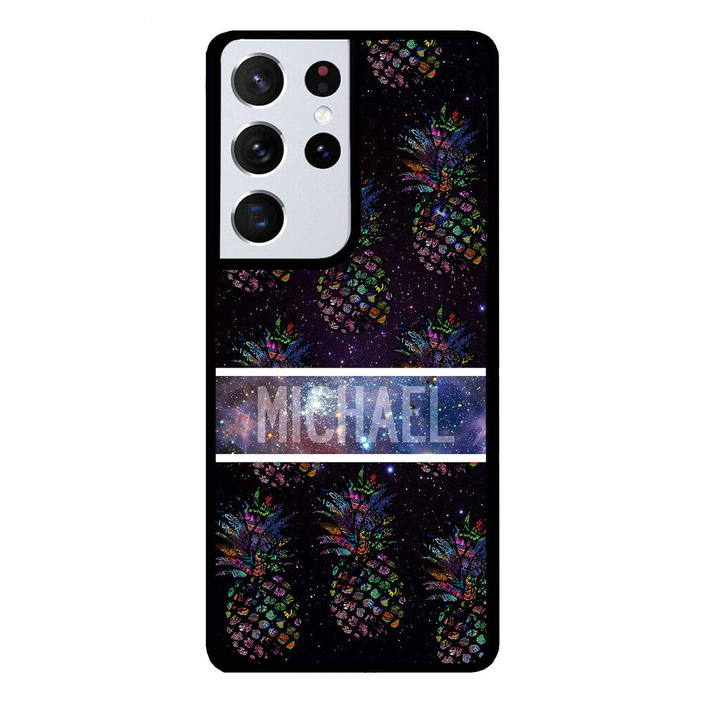 Pineapple Space Colors Personalized | Samsung Phone Case