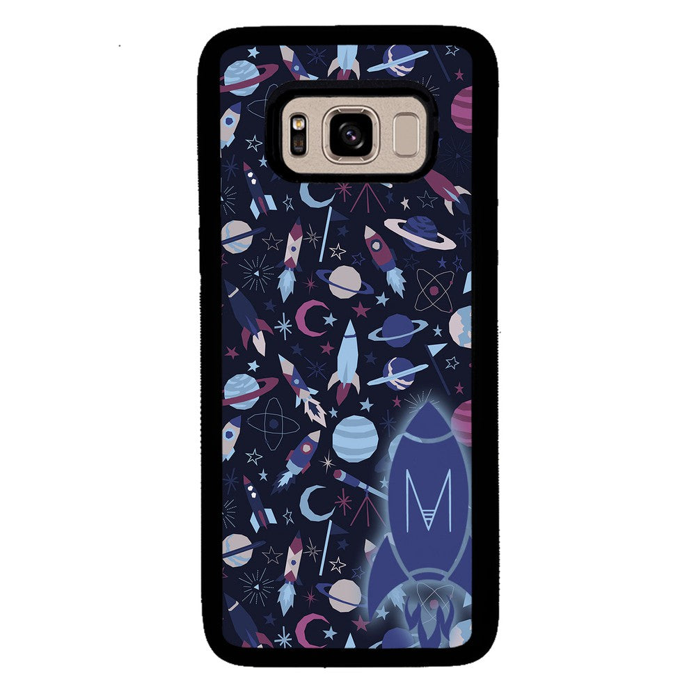 Space Planets Rockets Initial | Samsung Phone Case