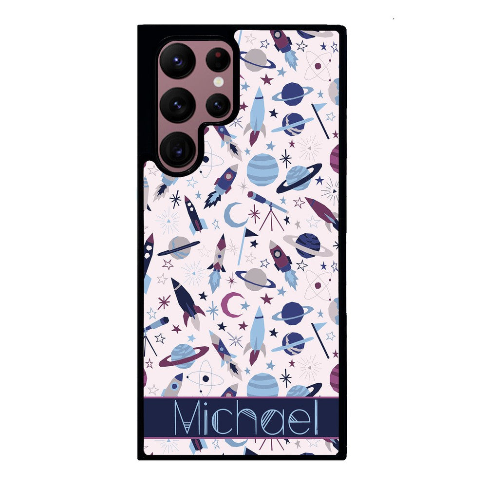 Space Rockets Planets Personalized | Samsung Phone Case