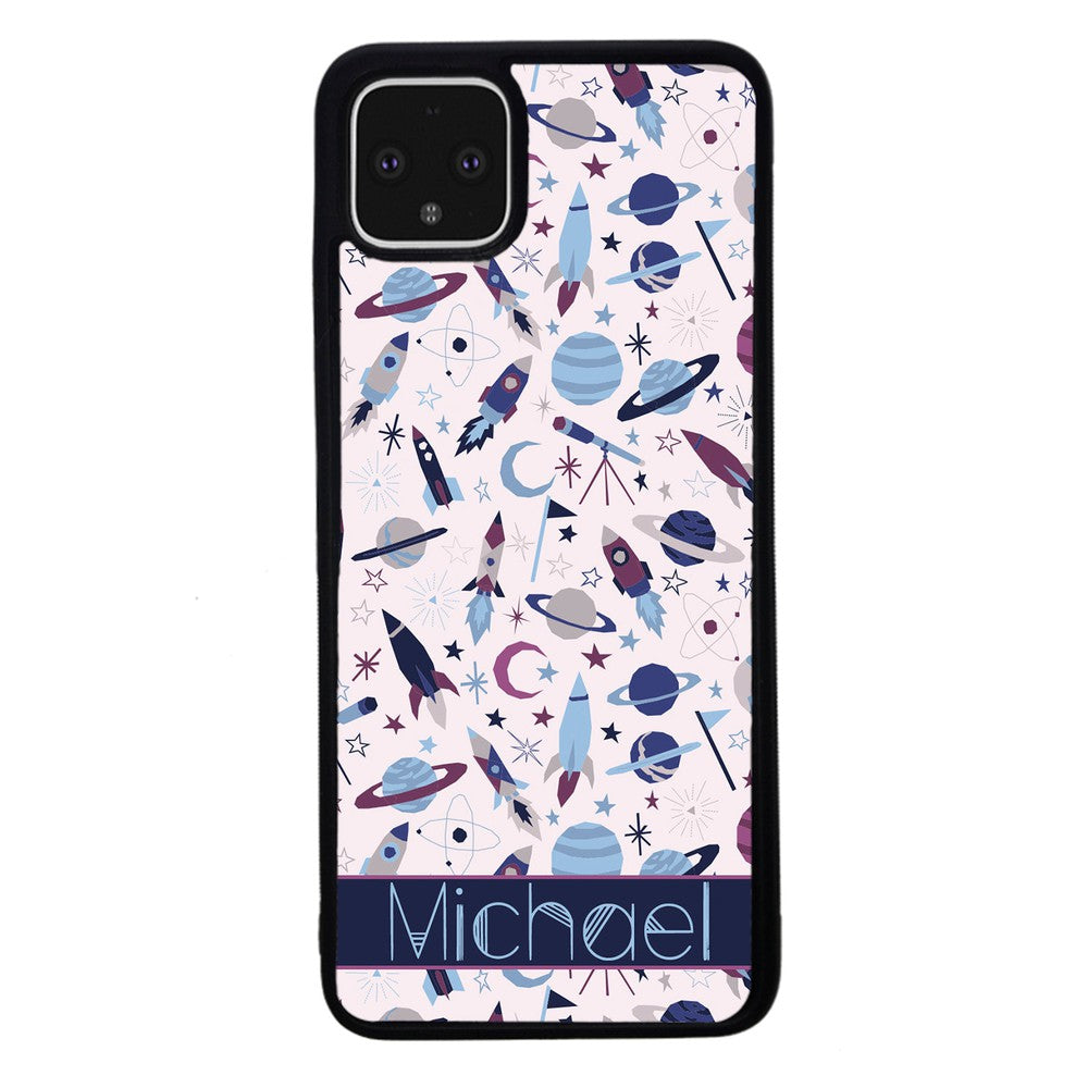 Space Rockets Planets Personalized | Google Phone Case