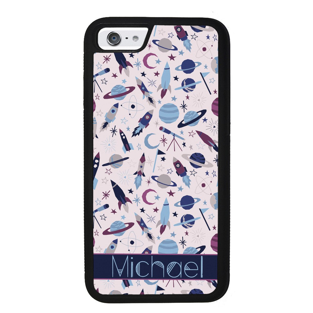 Space Rockets Planets Personalized | Apple iPhone Case