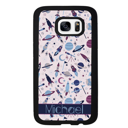 Space Rockets Planets Personalized | Samsung Phone Case