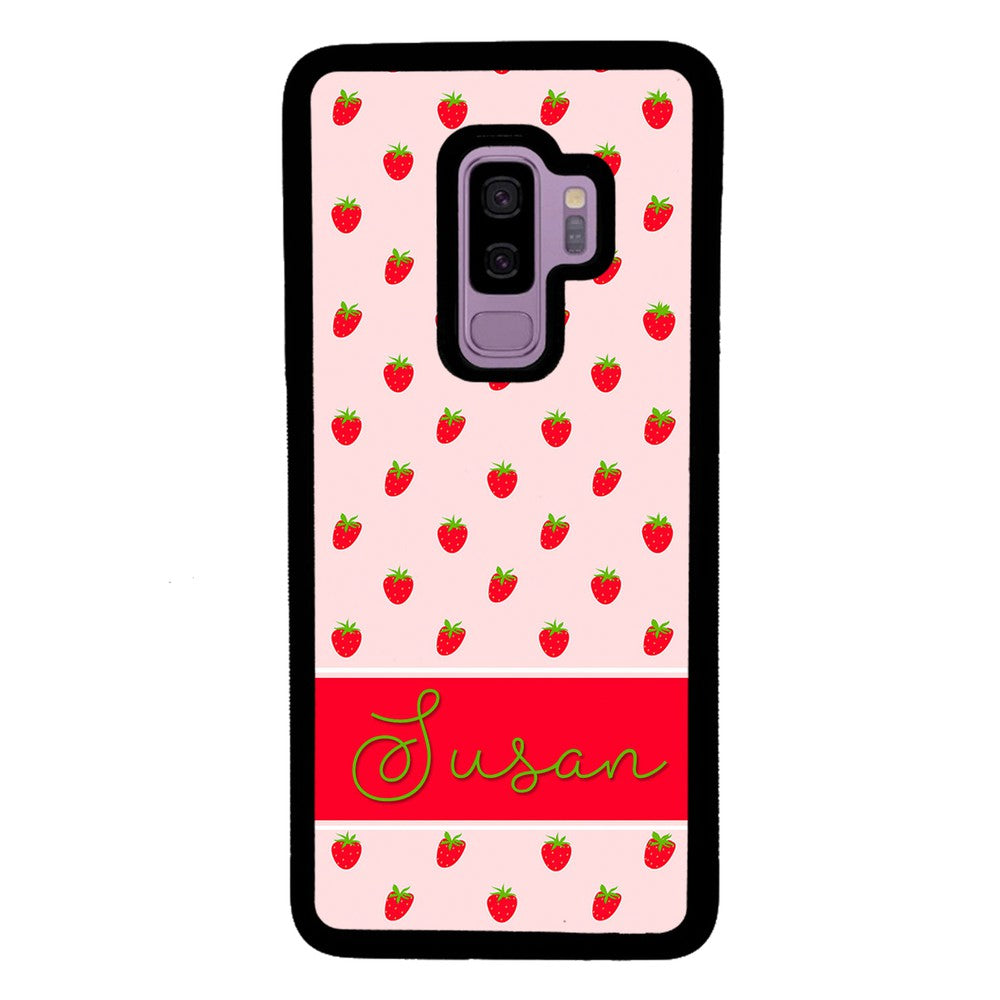 Strawberry Pattern Personalized | Samsung Phone Case