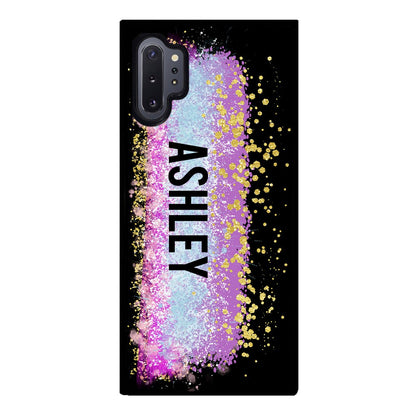 Unicorn Teal Purple Pink Gold Splash Personalized | Samsung Phone Case
