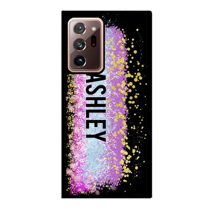 Unicorn Teal Purple Pink Gold Splash Personalized | Samsung Phone Case