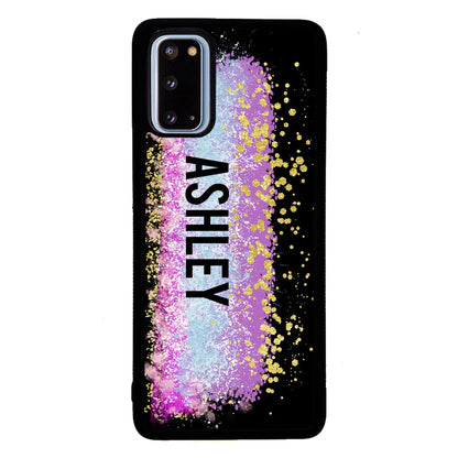 Unicorn Teal Purple Pink Gold Splash Personalized | Samsung Phone Case