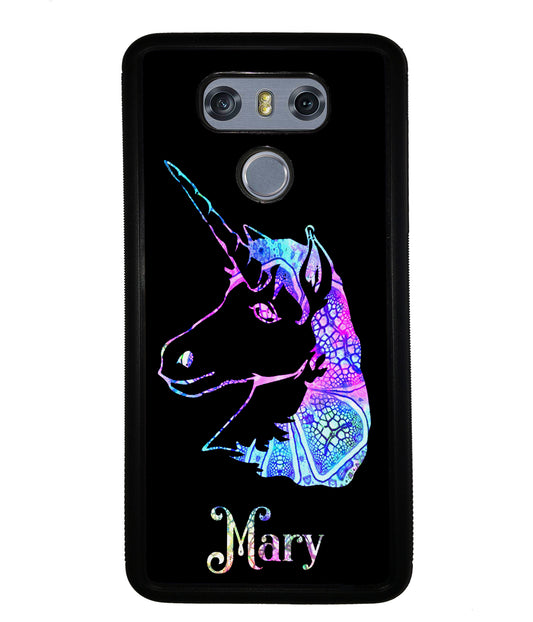 Unicorn Neon Sign Personalized | LG Phone Case