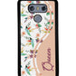 Vintage Pastel Flowers Curvy Personalized | LG Phone Case