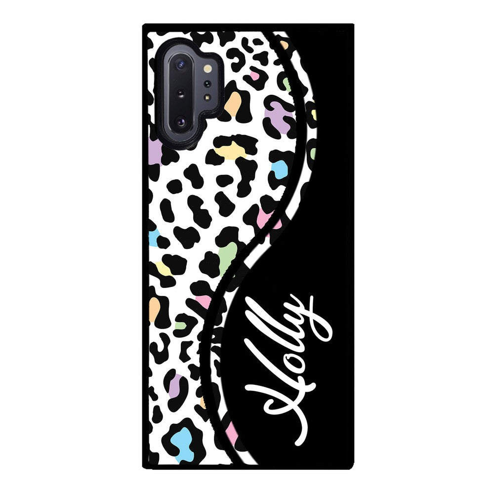 Colorful Cheetah Curvy Personalized | Samsung Phone Case
