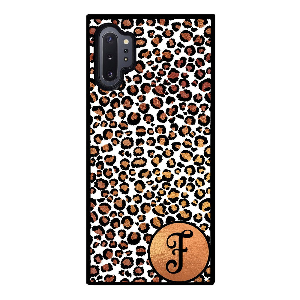 White Gold Foil Leopard Skin Personalized | Samsung Phone Case