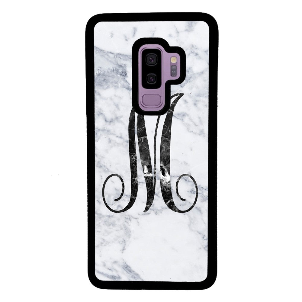 White Marble Initial | Samsung Phone Case