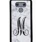 White Marble Initial | LG Phone Case