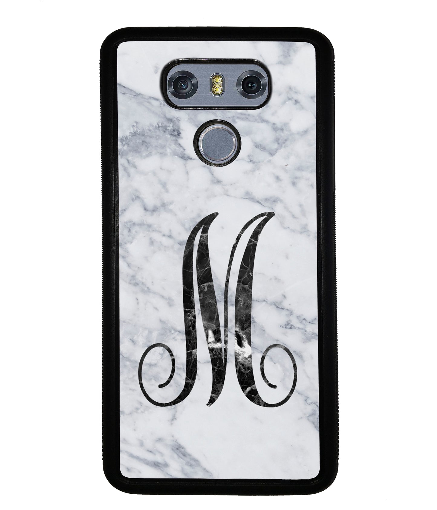 White Marble Initial | LG Phone Case