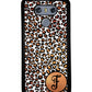 White Gold Foil Leopard Skin Personalized | LG Phone Case