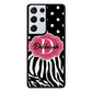Zebra Polka Dot Red Personalized | Samsung Phone Case