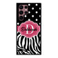 Zebra Polka Dot Red Personalized | Samsung Phone Case